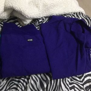 Purple Greys Anatomy scrub set